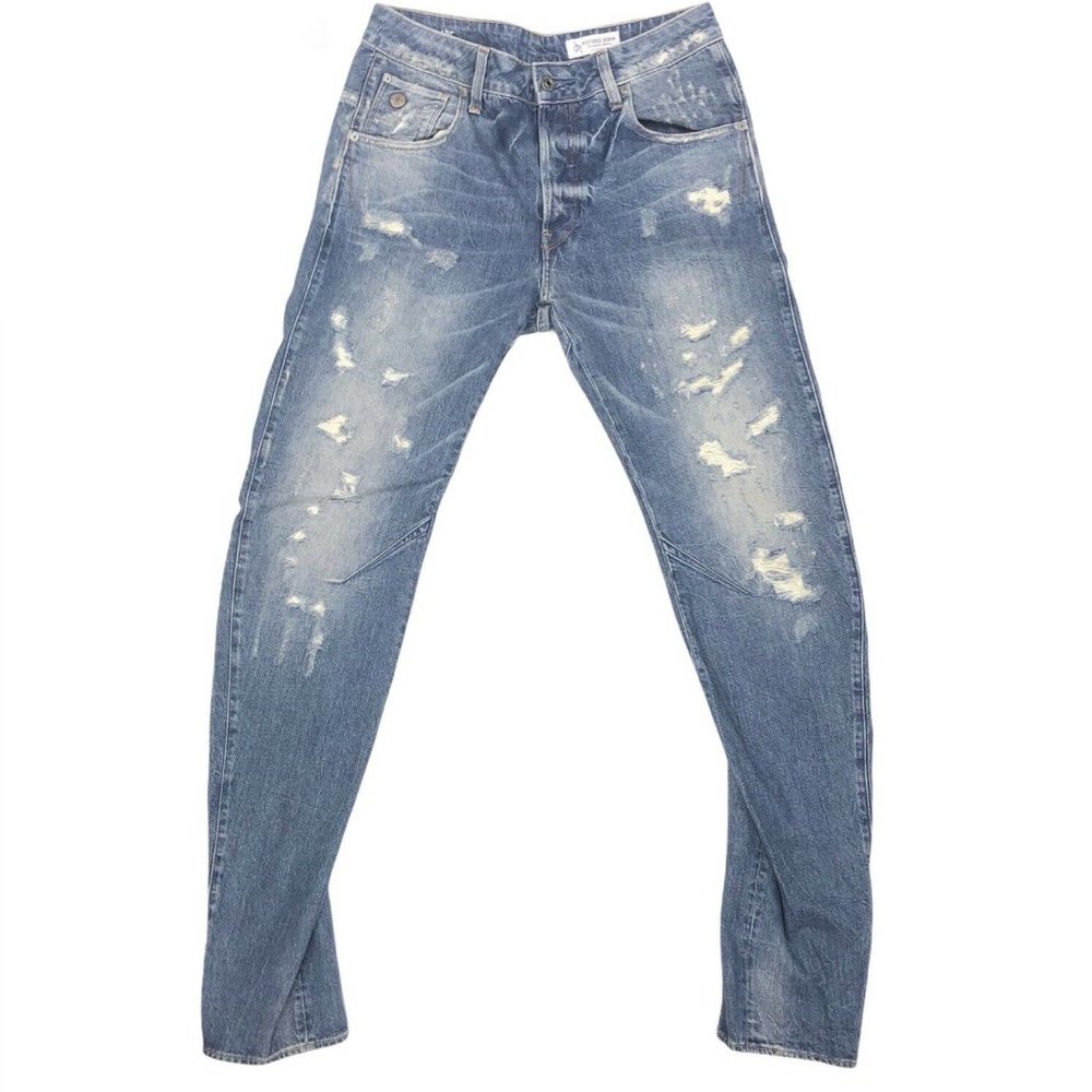 G Star Raw Arc 3D Slim Tapered Jeans Distressed Men's Size 29 29X32.5 Blue